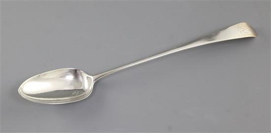 A George III silver basting spoon, Length approx 12”/303mm Weight 3.6oz/101grms